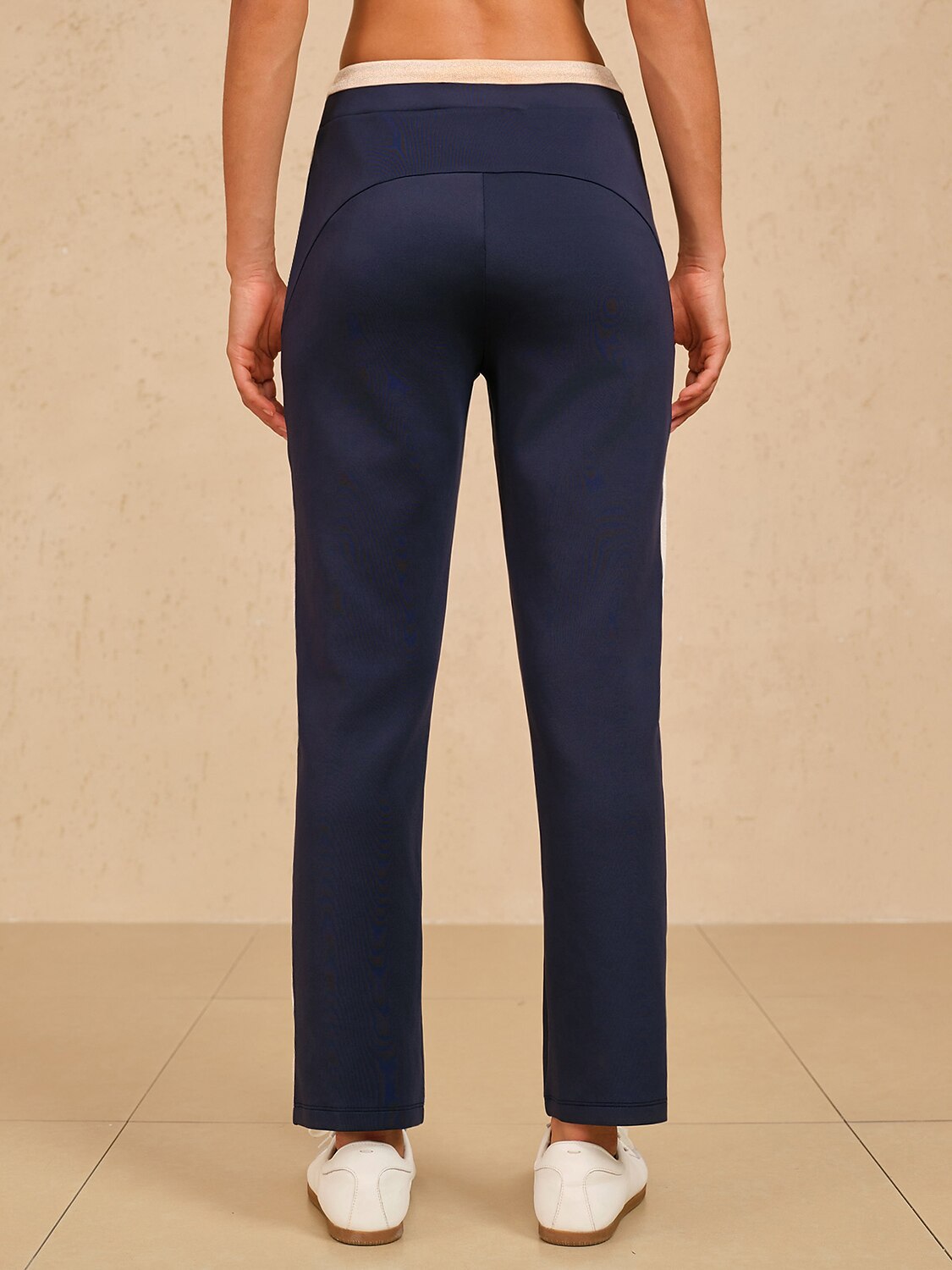 Navycore 39 Inch Stretch Color Block Ankle Pants