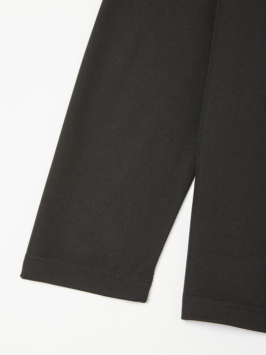 Aqua Wool Men's Snap Buttons Long Sleeve Polo Shirt