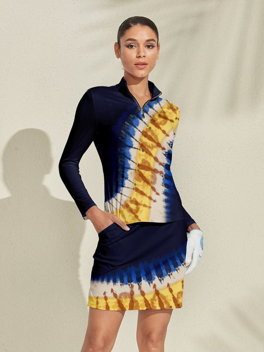 Inked Skins Silky Golf Shirt Quarterzip UPF50+