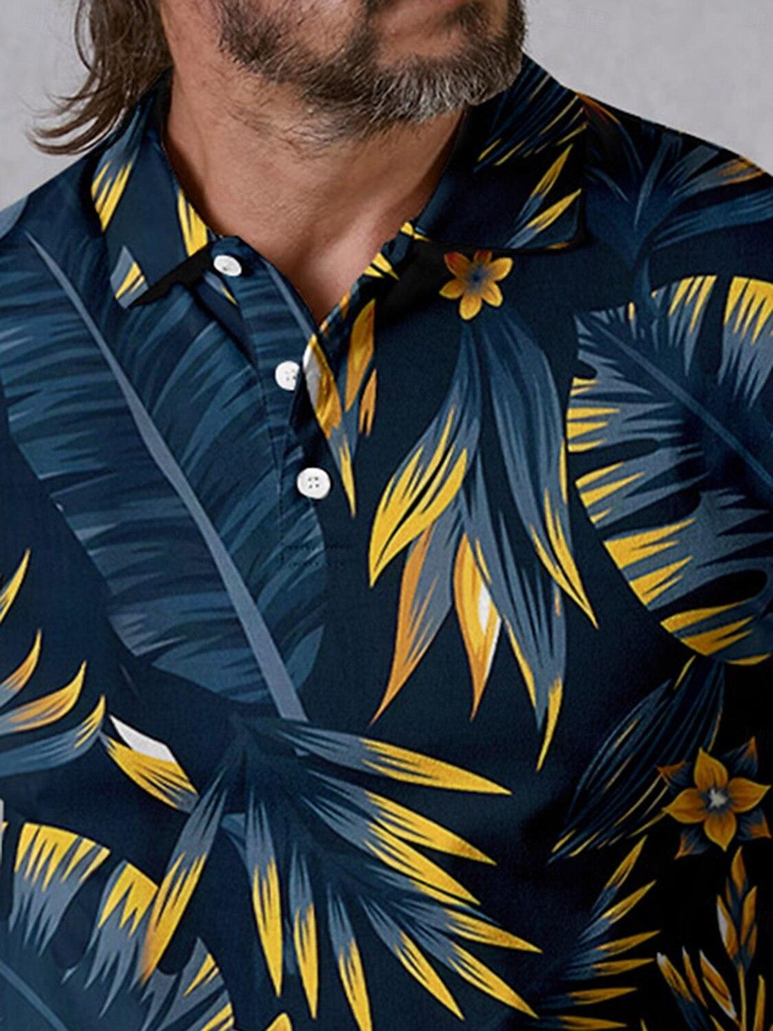 Botanical Energy Men's Polo Top UPF50+