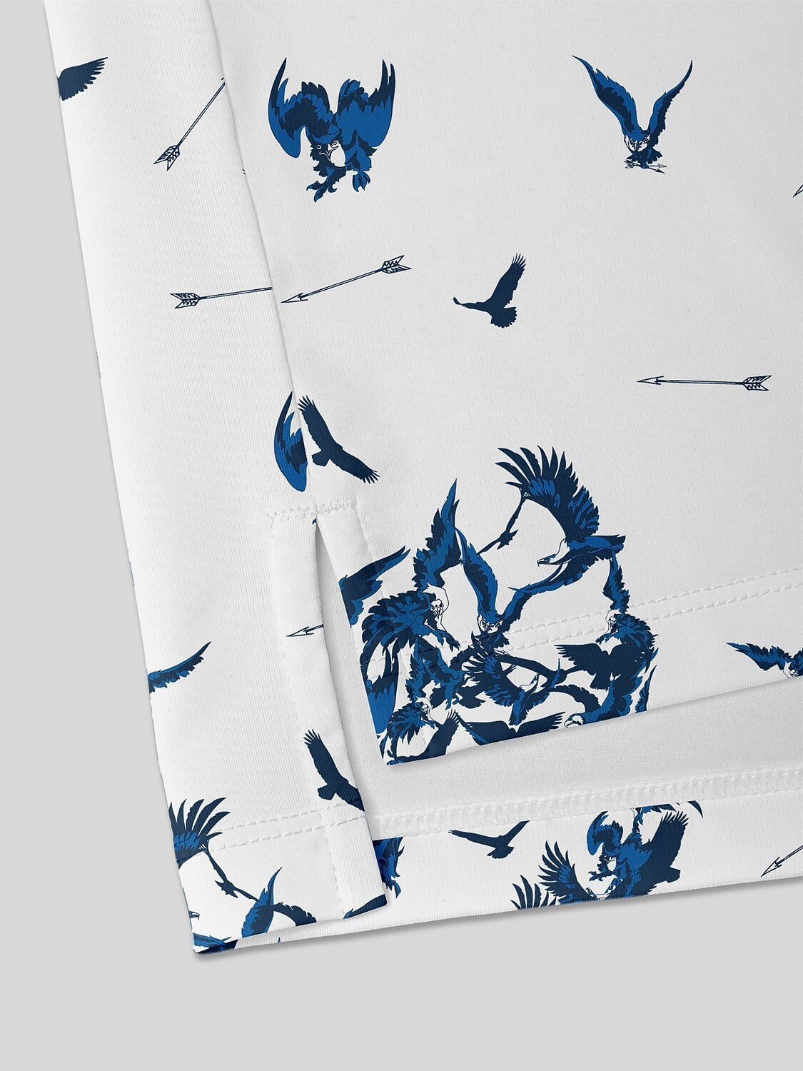 Wildlife Party Men's Ribbed Collar Polo Top UPF50+