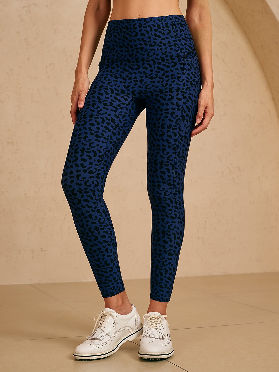 More Than Basic 35 Inch Leopard Golf Leggings