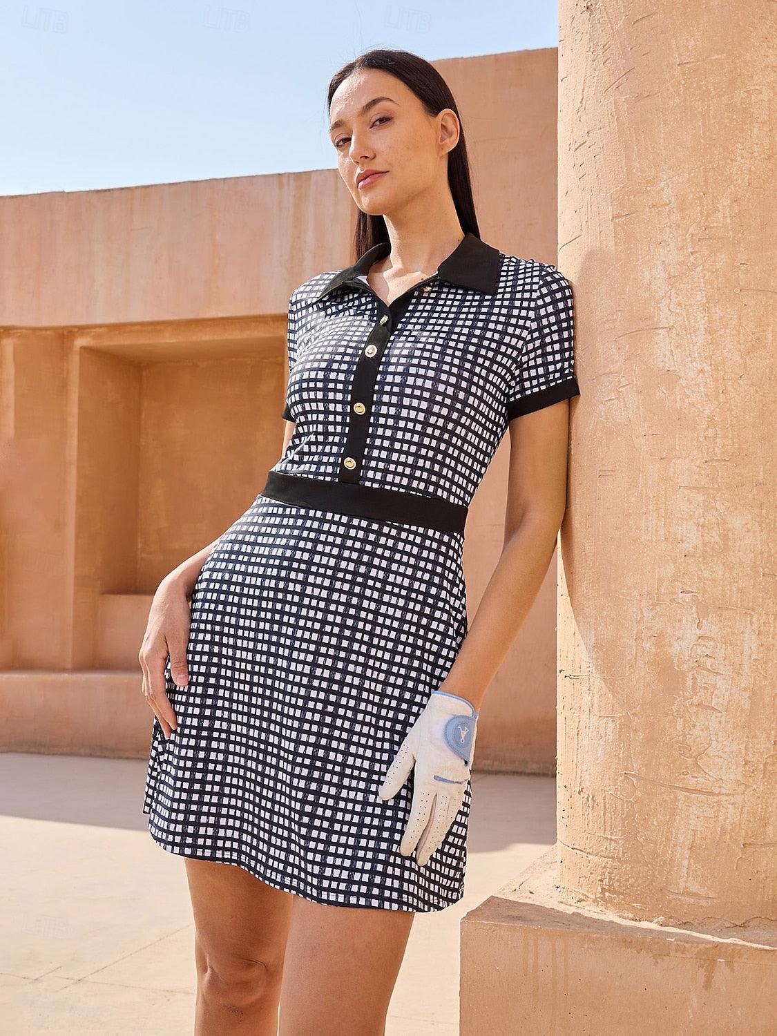 More Than Basic Short Sleeve A-Line Dress UPF50+