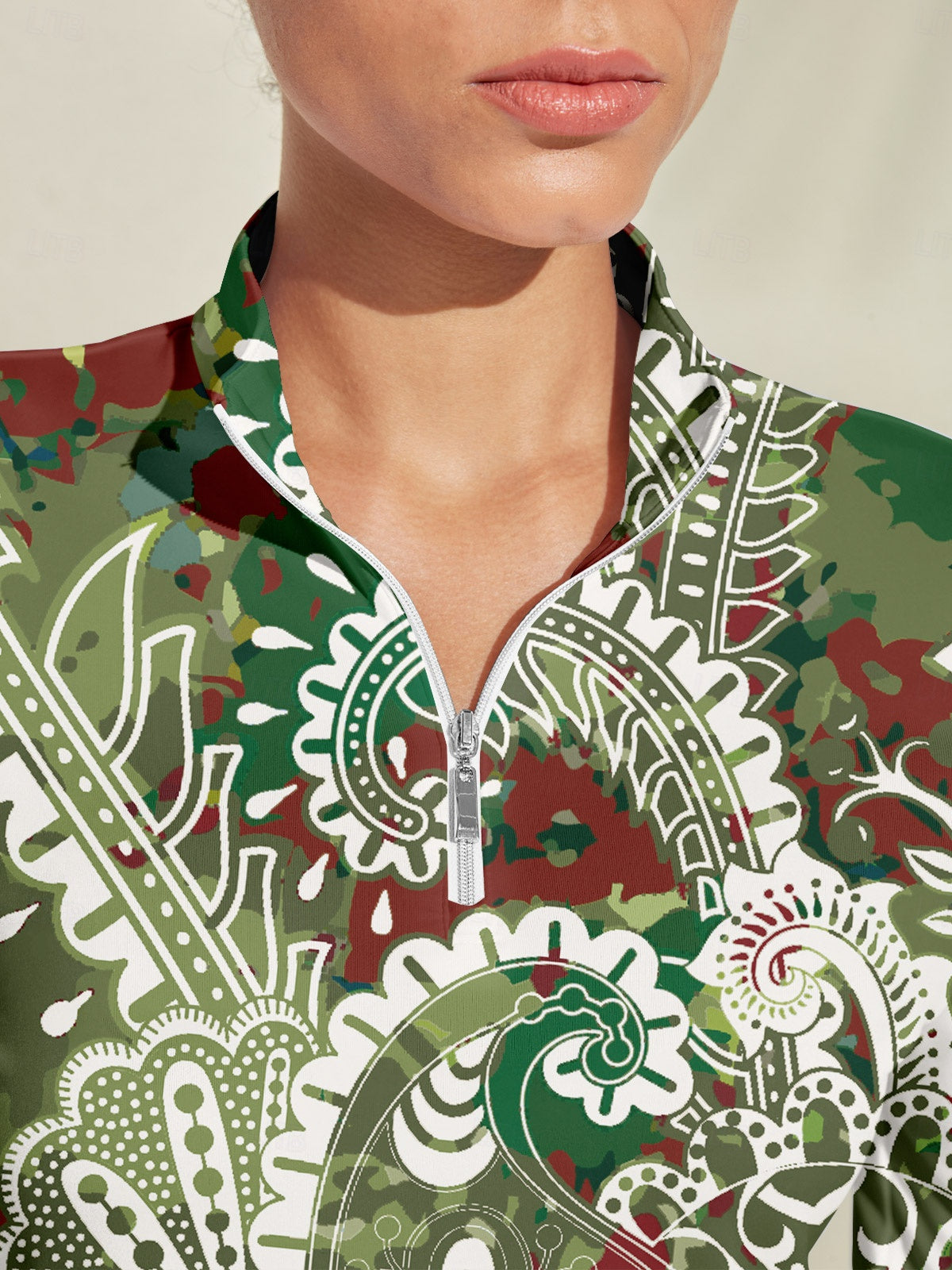 Pretty Feminine Golf Shirt Quarterzip UPF50+