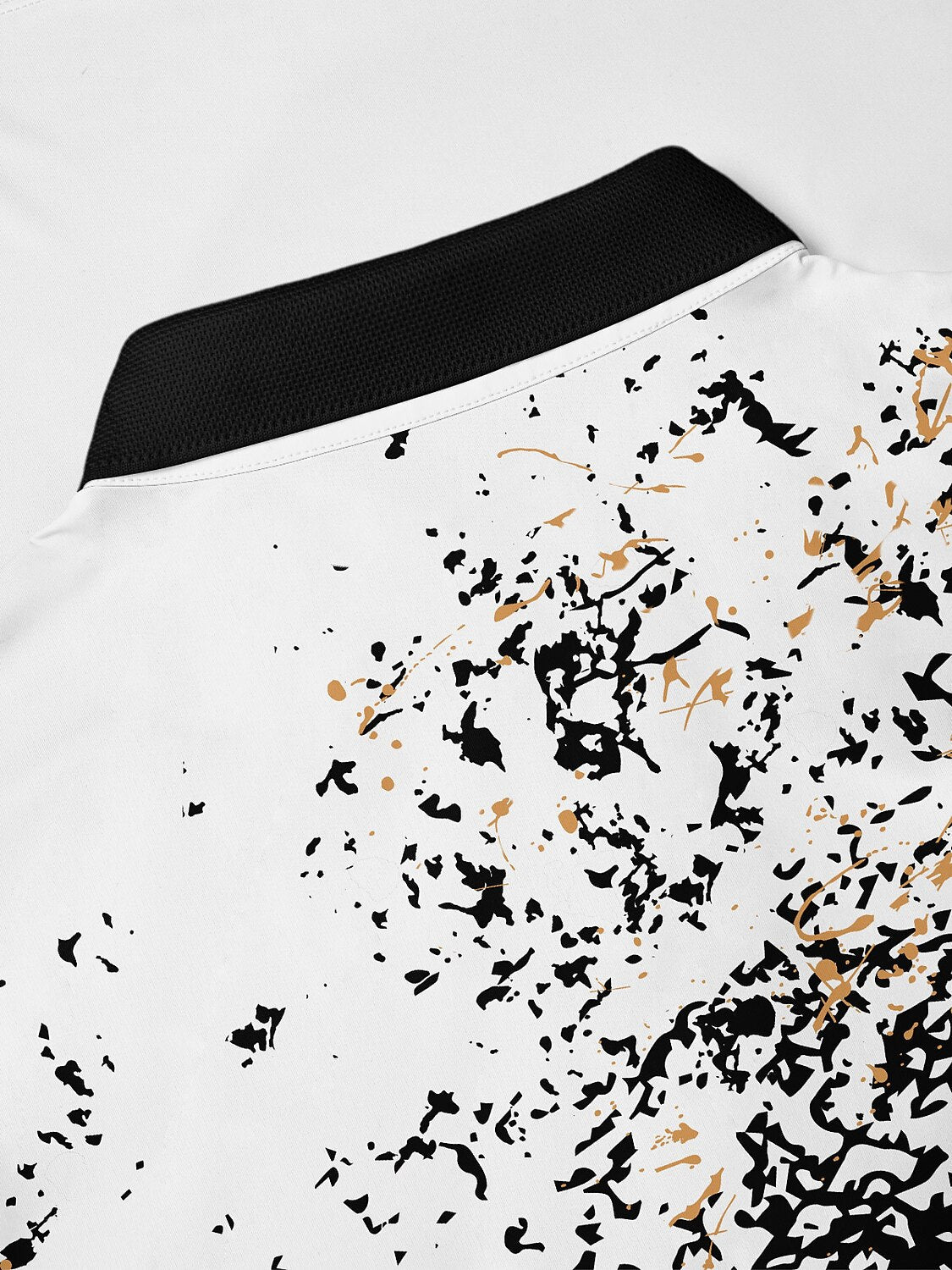 Inked Skins Men's Ribbed Collar Polo Top UPF50+