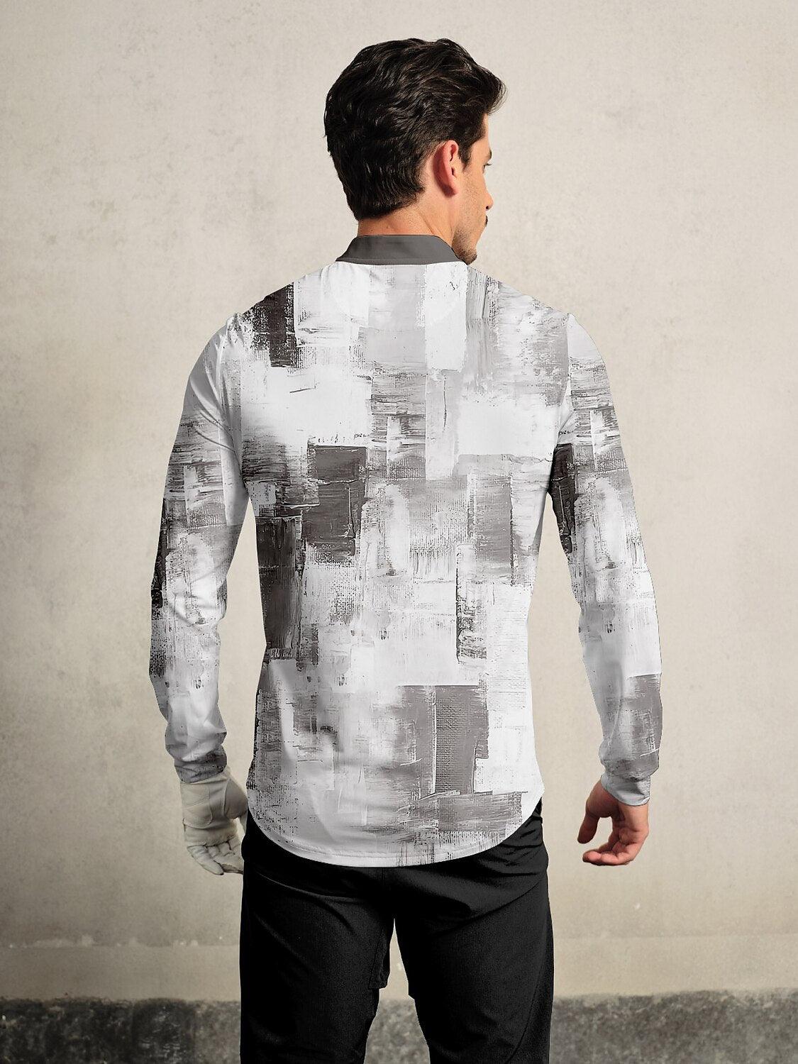 Inked Skins Men's Golf Henley Shirt UPF50+