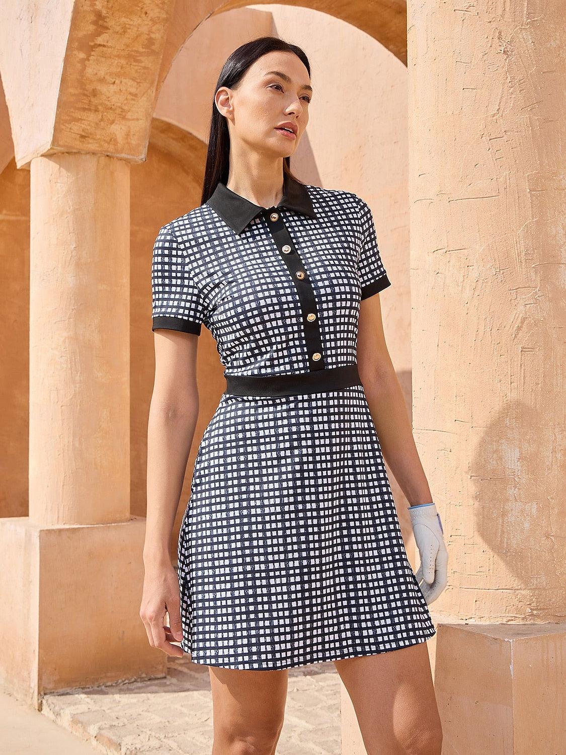 More Than Basic Short Sleeve A-Line Dress UPF50+