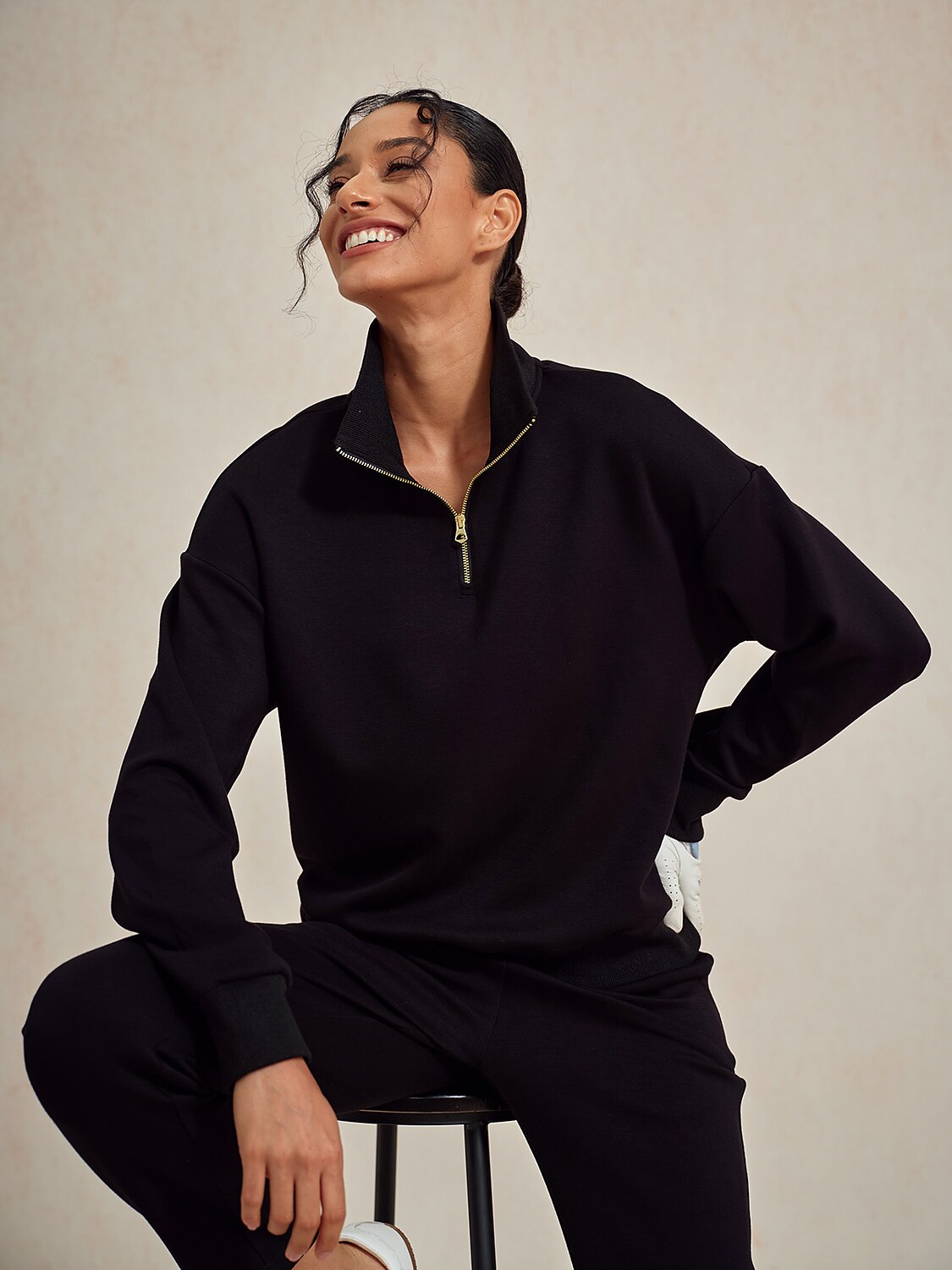 UltraSoft Long Sleeve Quarterzip Sweatshirt