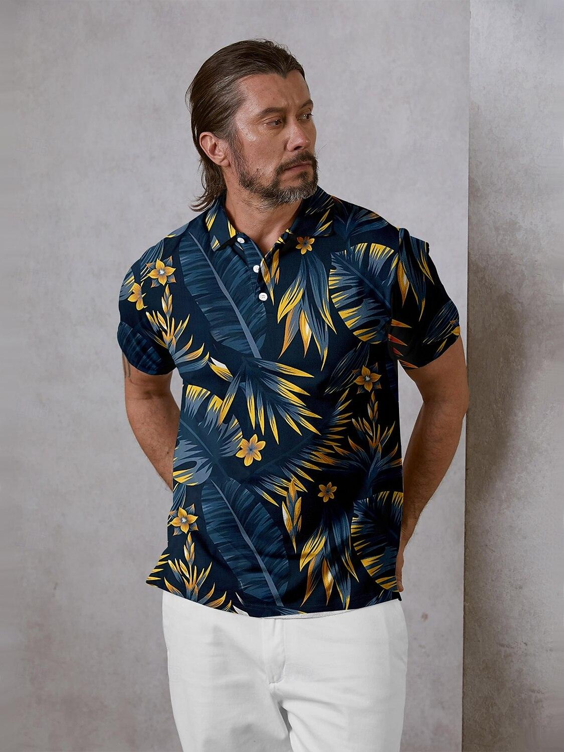 Botanical Energy Men's Polo Top UPF50+