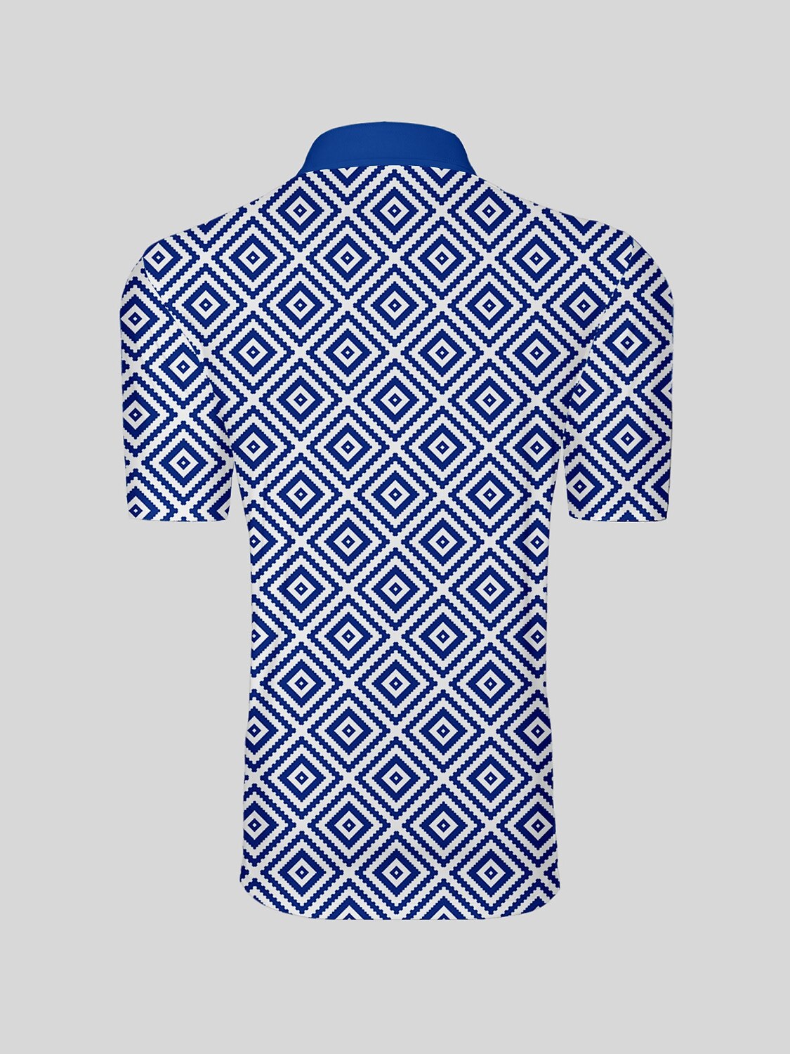 Bold Baroque Men's Ribbed Collar Polo Top UPF50+