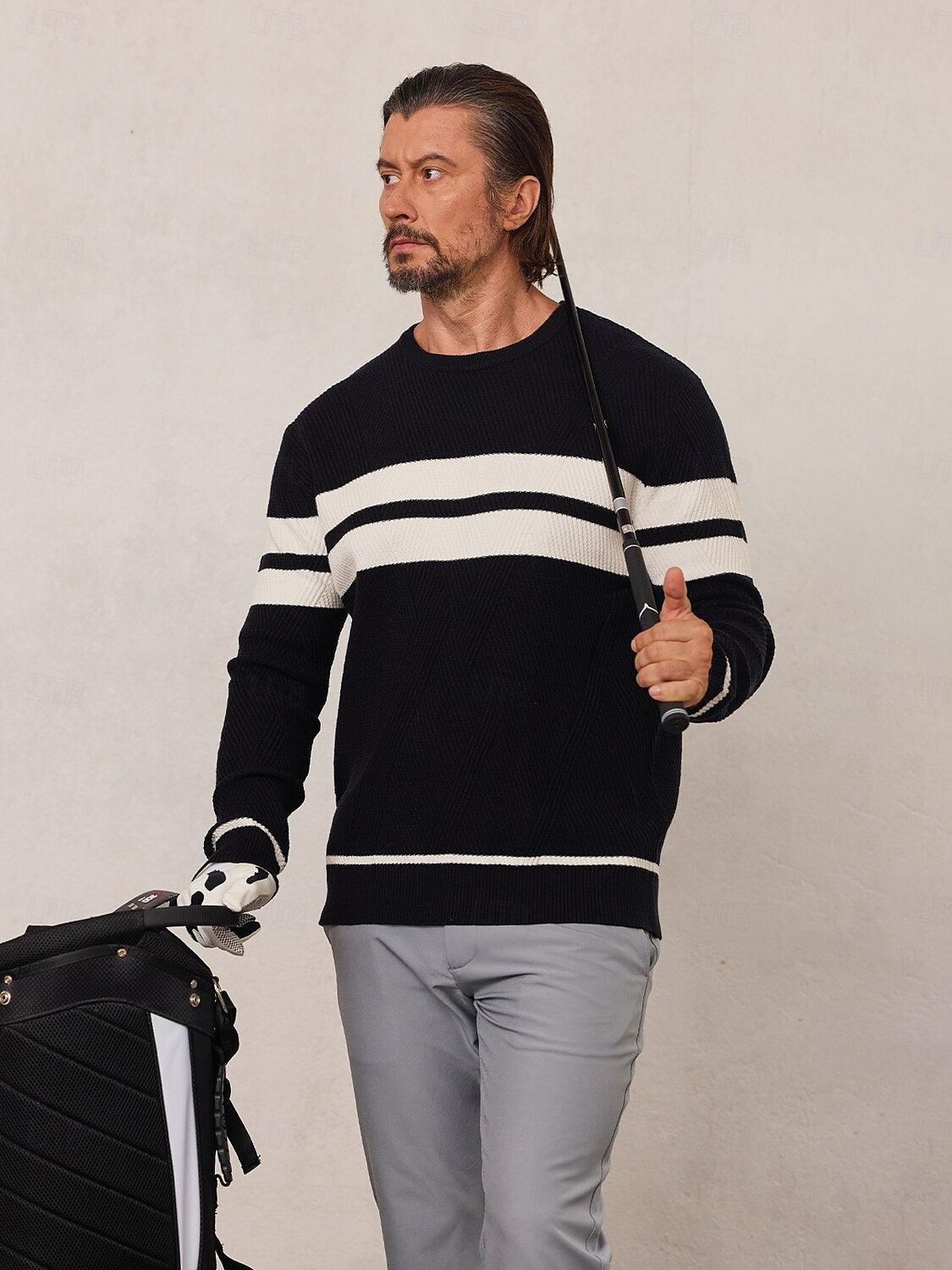 More Than Basic Men's Golf Crewneck Sweater